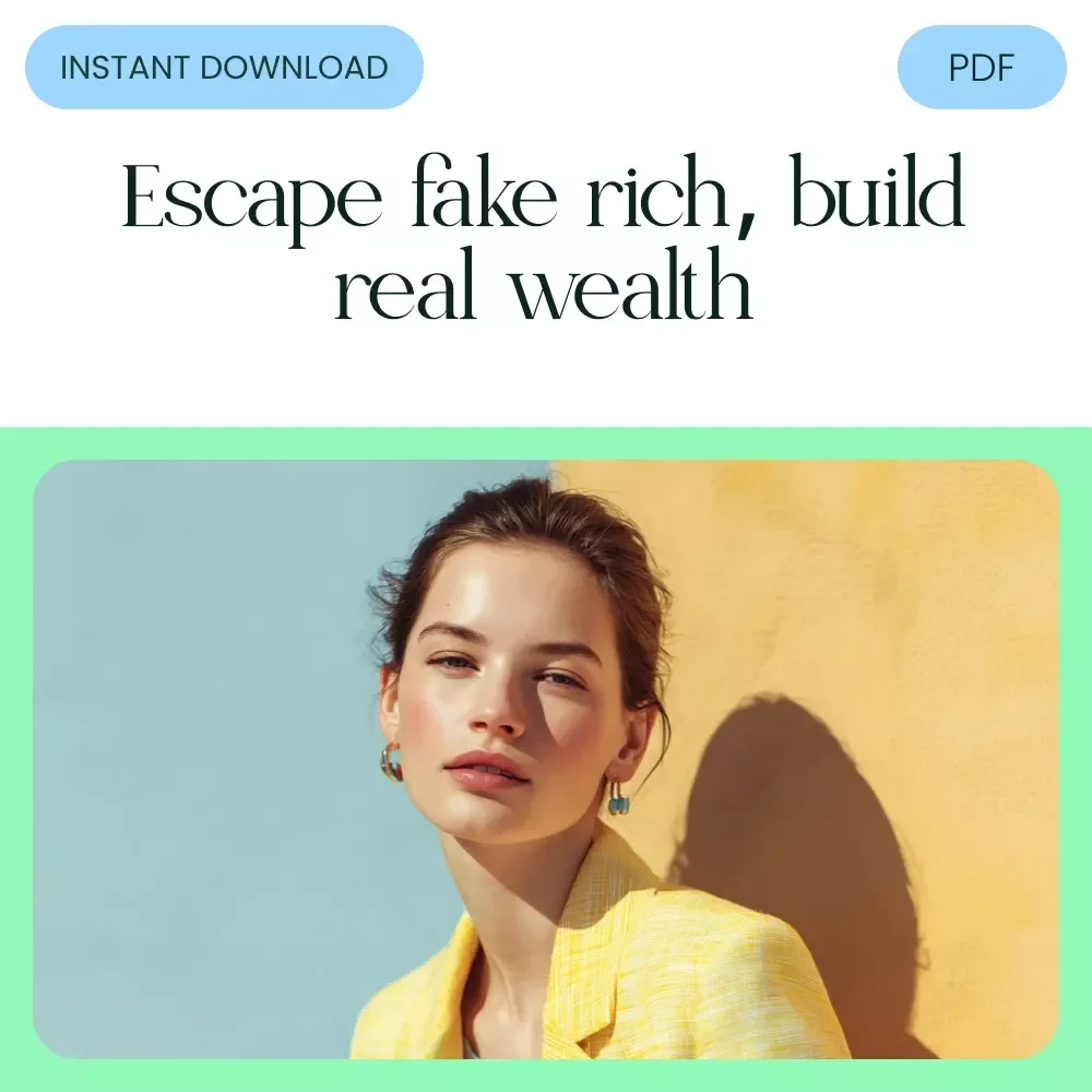 Break Free from the Fake Rich Checklist | Fake Rich Mindset Reset & Real Wealth Building Digital Download