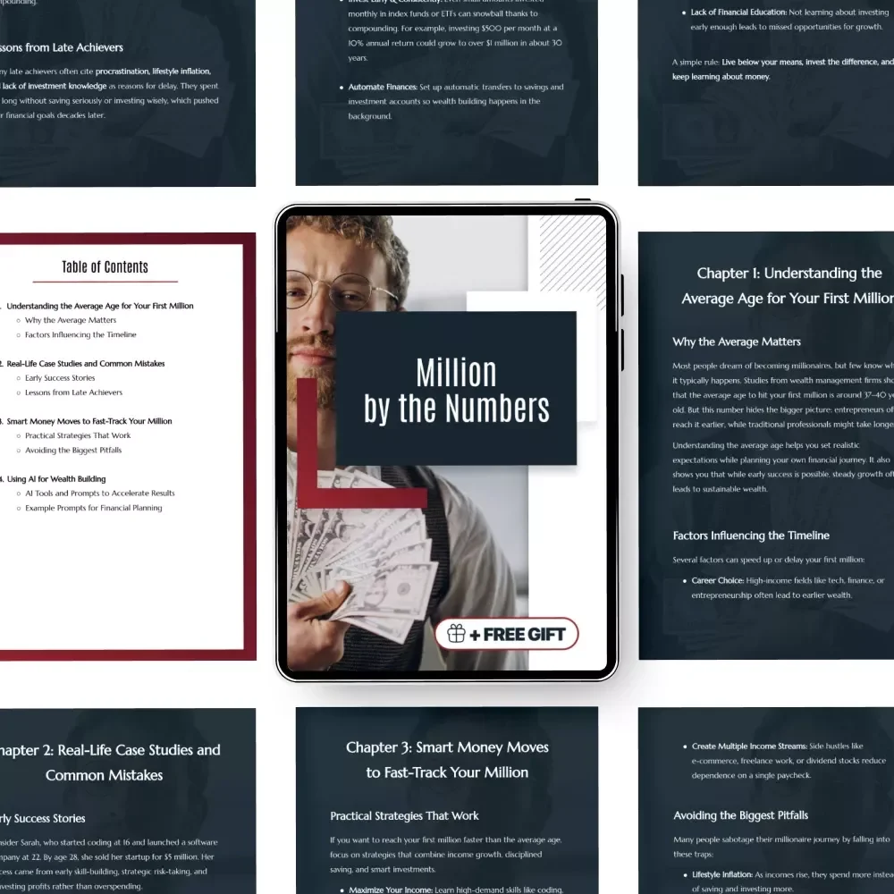 Million by the Numbers: Your Guide to Understanding the Average Age to Make Your First Million and Fast-Tracking Your Financial Success