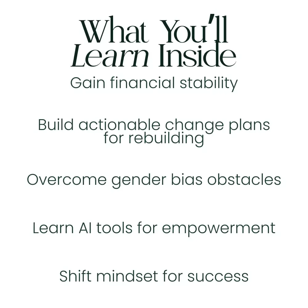 A Woman's Journey Out of Poverty: A Guide to Breaking Free from the Female Poverty Trap