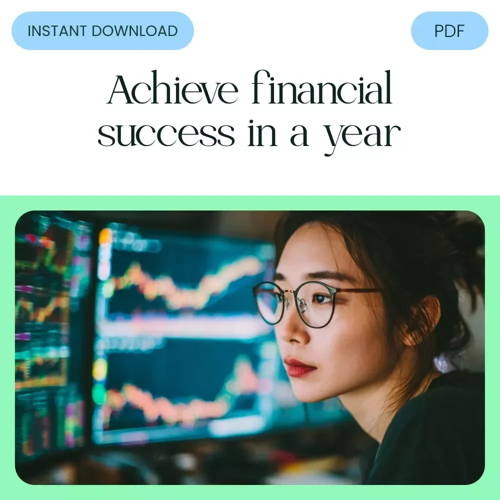 Million in a Year Blueprint - How to Make My First Million in a Year Guide - E-book for Fast Wealth Building