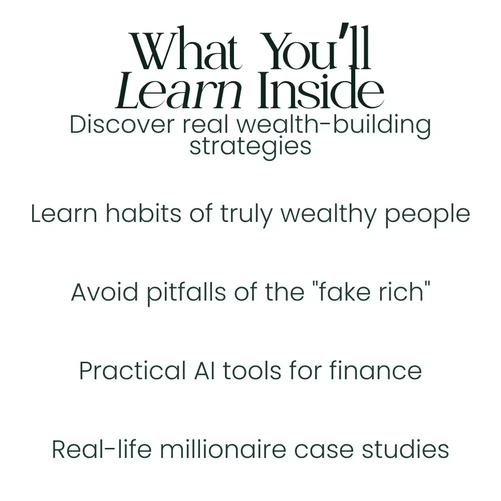 The Truth About Riches: Fake vs Real Wealth - A Digital Guide to Identifying True Wealth