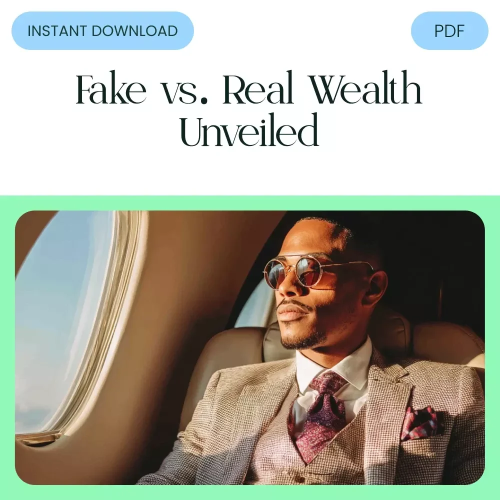 The Truth About Riches: Fake vs Real Wealth - A Digital Guide to Identifying True Wealth