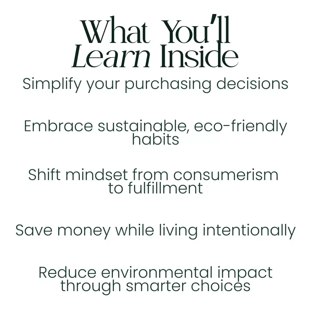 Reimagining Consumption: How to Move Beyond Materialism - A Practical Guide to Minimizing Conspicuous Consumption