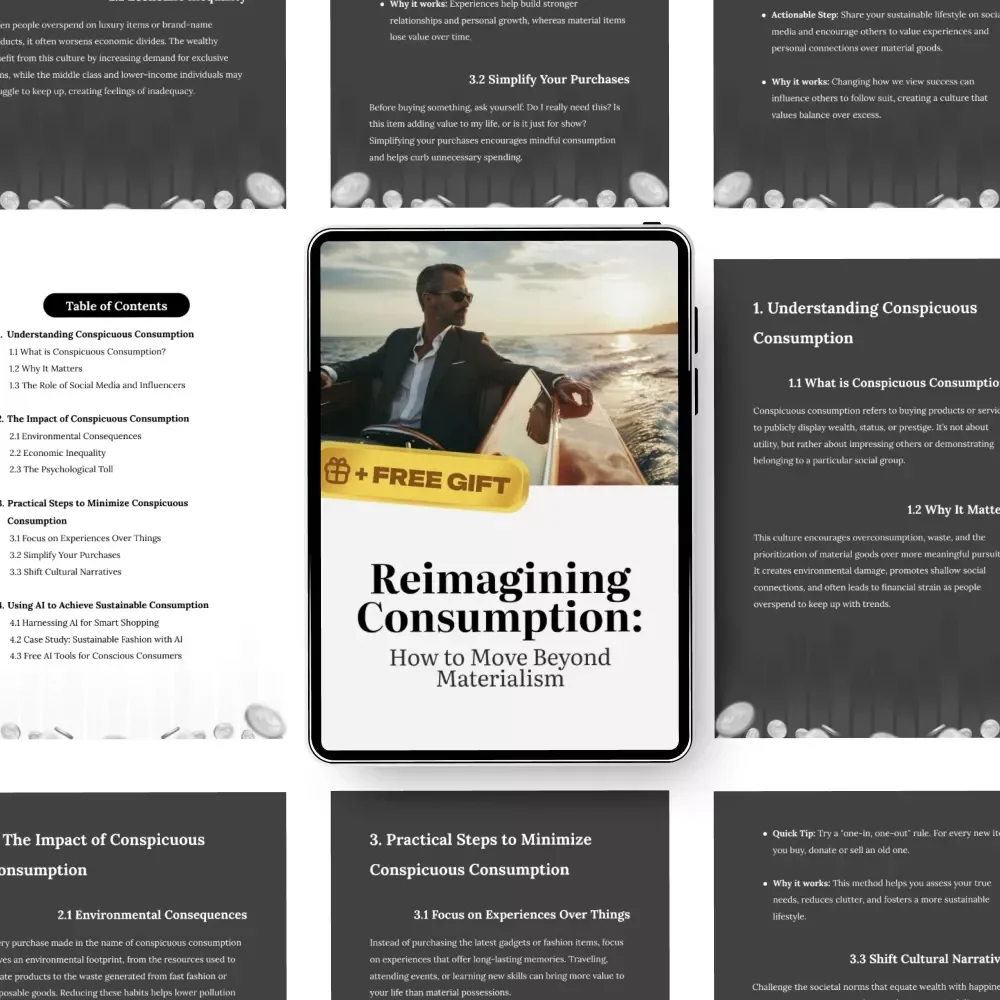 Reimagining Consumption: How to Move Beyond Materialism - A Practical Guide to Minimizing Conspicuous Consumption