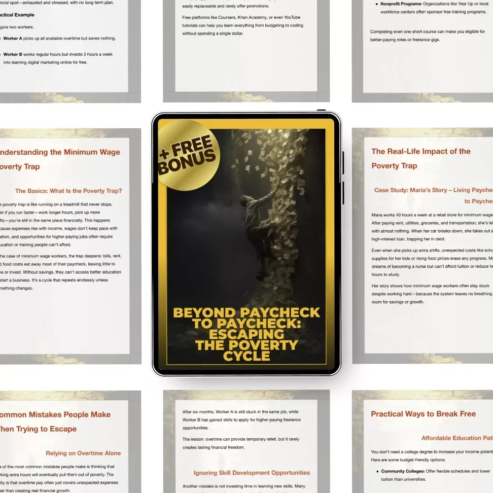 Beyond Paycheck to Paycheck: Escaping the Poverty Cycle – eBook Guide to Overcoming the Minimum Wage Poverty Trap & Building Financial Freedom