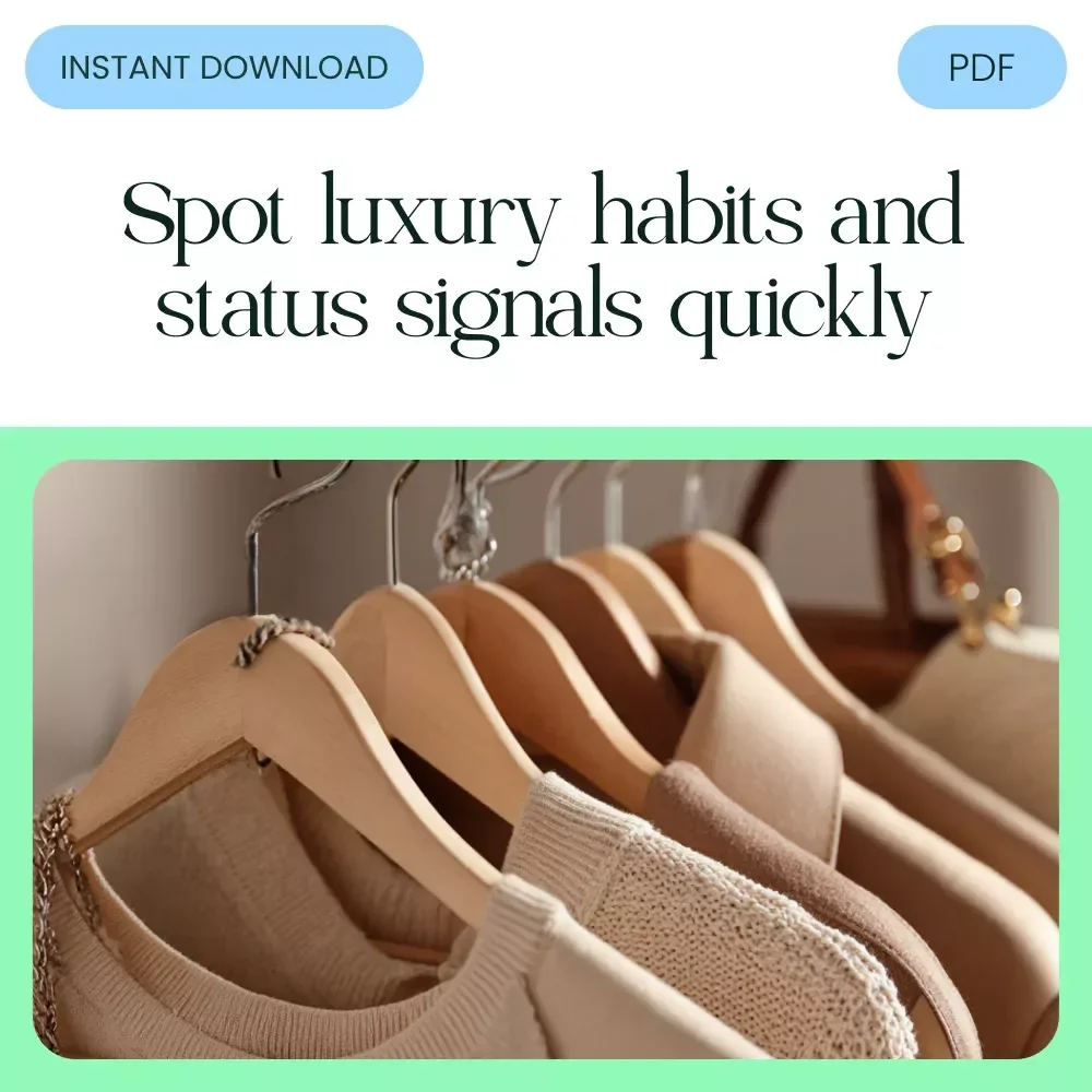 Signs of Conspicuous Consumption Checklist – Identify Flashy Purchases, Social Media Displays, and Lifestyle Status Indicators Digital Download