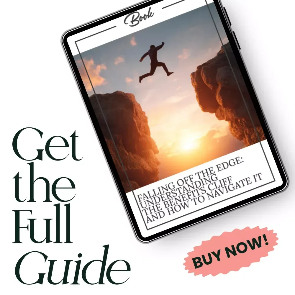 Falling Off the Edge: Understanding the Benefits Cliff and How to Navigate It | Benefits Cliff Financial Planning eBook, Income Threshold Guide, Budget & Career Strategy Digital Download
