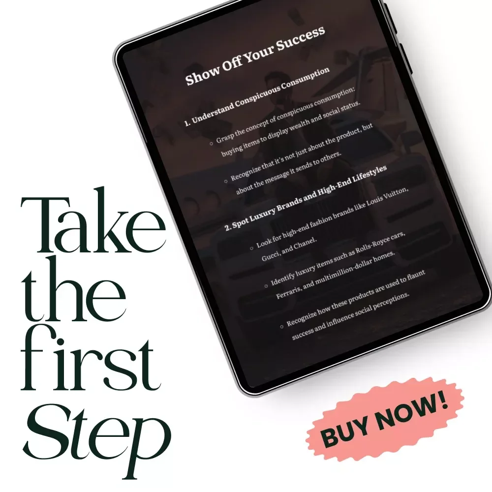 Show Off Your Success: Conspicuous Consumption Real Life Examples Checklist for Luxury Lifestyle & Wealth Building