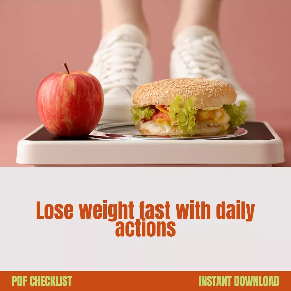Your 7-Day Weight Loss Action Checklist – Simple Daily Plan for Fast Results | How to Lose 5 Pounds a Week