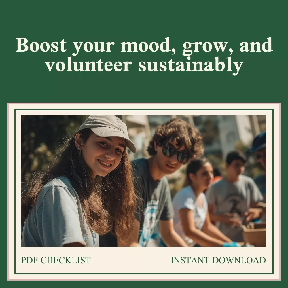 Your Feel-Good Volunteering Checklist – Mental Health Benefits of Volunteering, Self-Care Giving Guide, Confidence & Mood Boost Digital Checklist