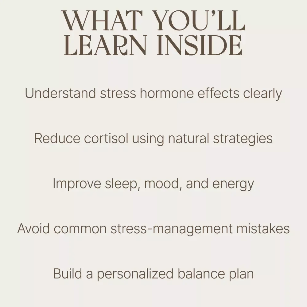 Reducing Cortisol and Reclaiming Balance Within You | Cortisol Reduction Guide, Stress Hormone Healing, Natural Stress Relief eBook, Mindfulness & Lifestyle Reset
