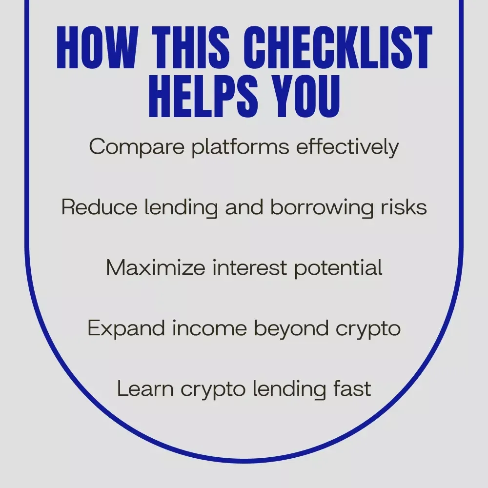 Lend Like a Crypto Pro Checklist – Master Crypto Lending Platforms for Passive Income and Borrowing