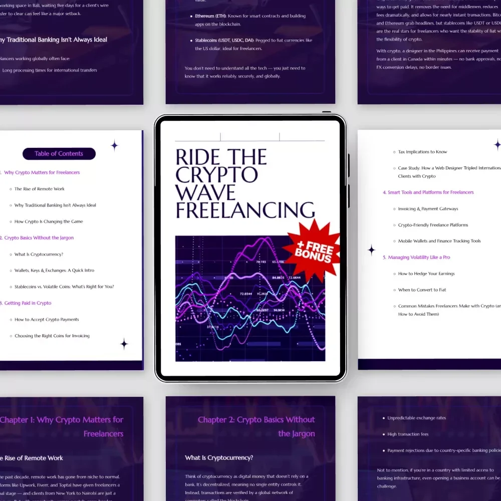 Ride the Crypto Wave Freelancing: Crypto for Freelancers and Remote Workers eBook