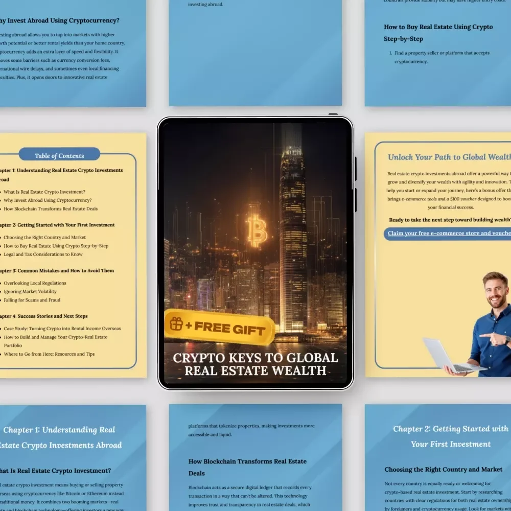 Crypto Keys to Global Real Estate Wealth – The Ultimate Guide to Real estate crypto investments abroad & International Property Investing with Cryptocurrency