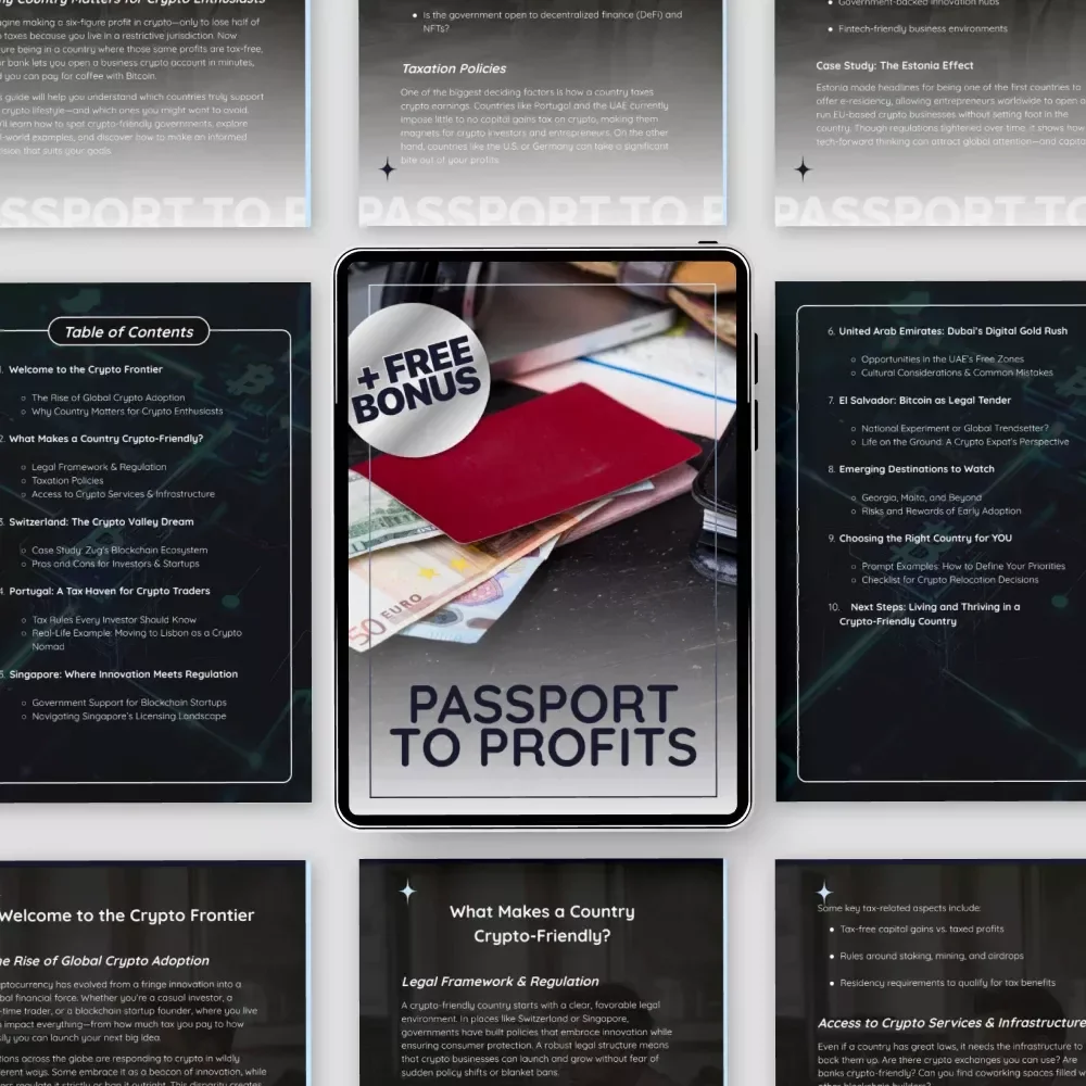 Passport to Profits: Your Ultimate Guide to Top Crypto-Friendly Countries eBook