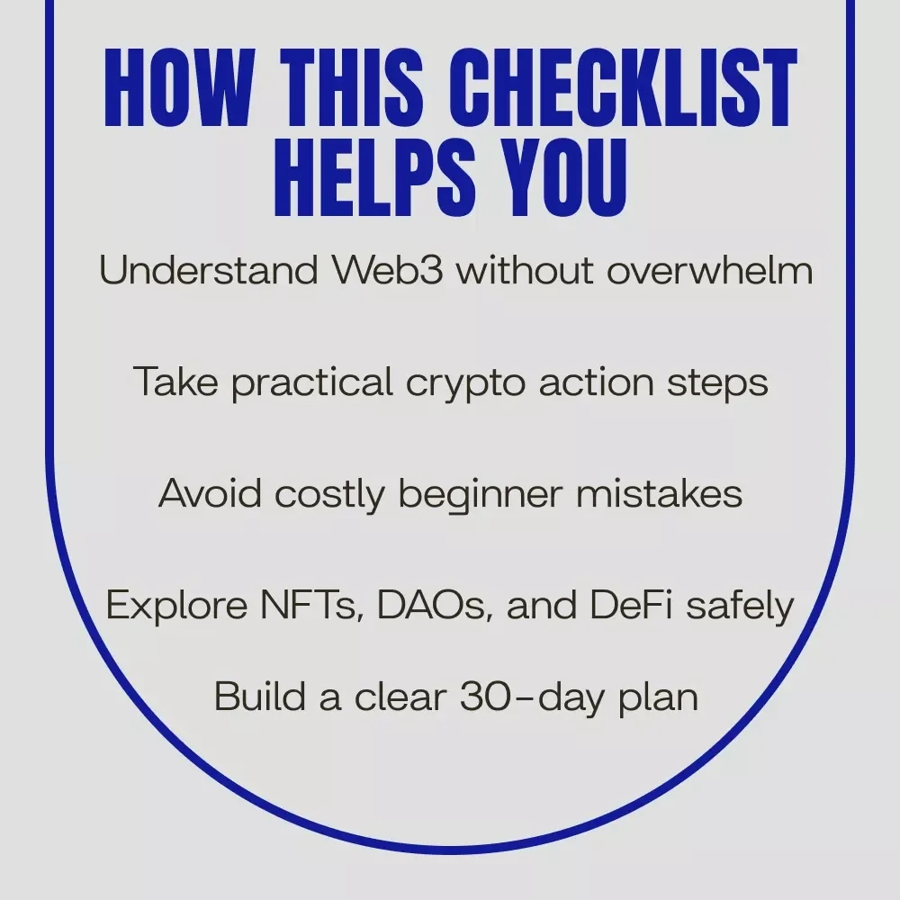 Your Checklist to Own the Future of the Internet – Web3 and the future of crypto Digital Download Roadmap for Beginners & Creators