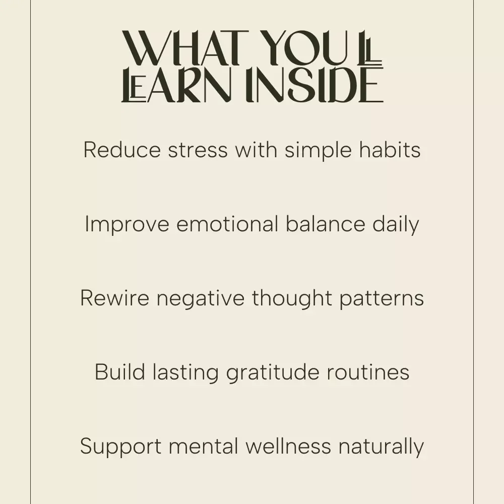 How Being Thankful Heals the Mind – A Practical Guide to the Benefits of Gratitude on Mental Health | Mindfulness & Emotional Wellness Digital Download