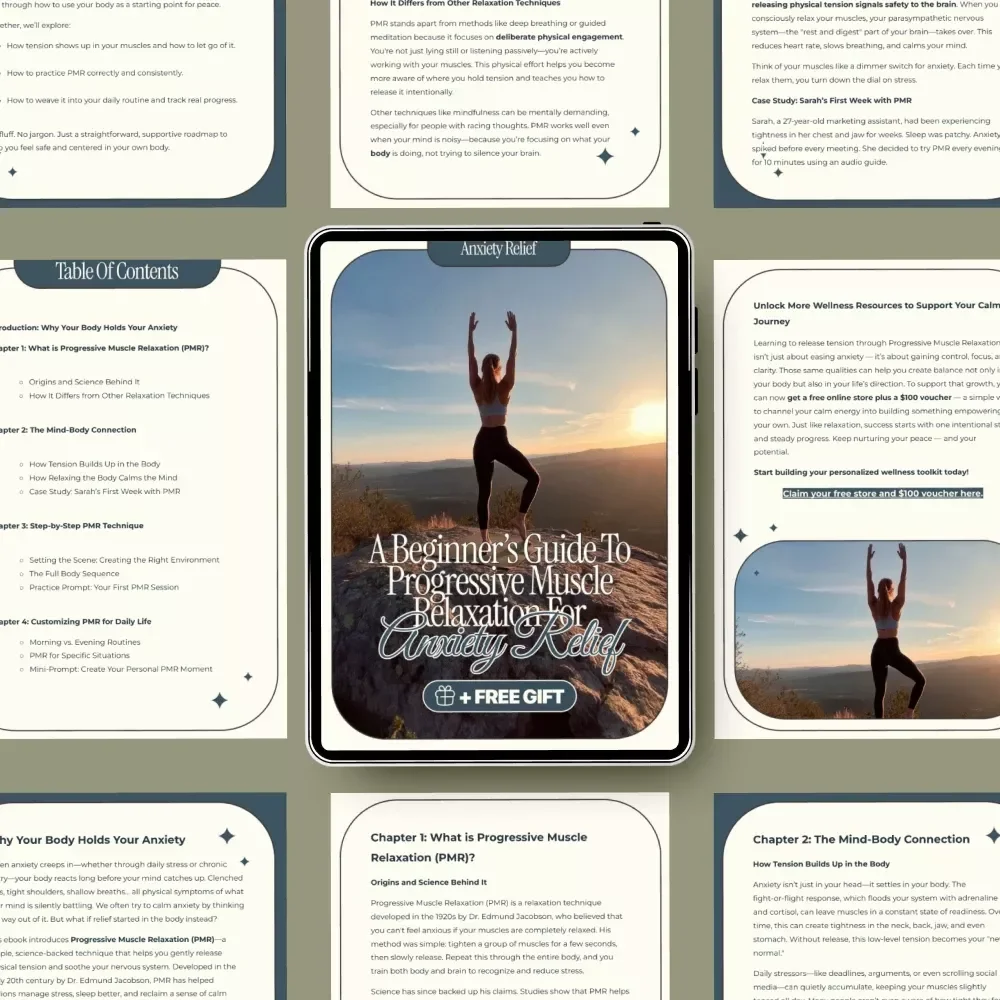 A Beginner’s Guide to Progressive Muscle Relaxation for Anxiety Relief | Calm Your Body, Ease Stress & Learn Progressive Muscle Relaxation for Anxiety | Digital eBook Download