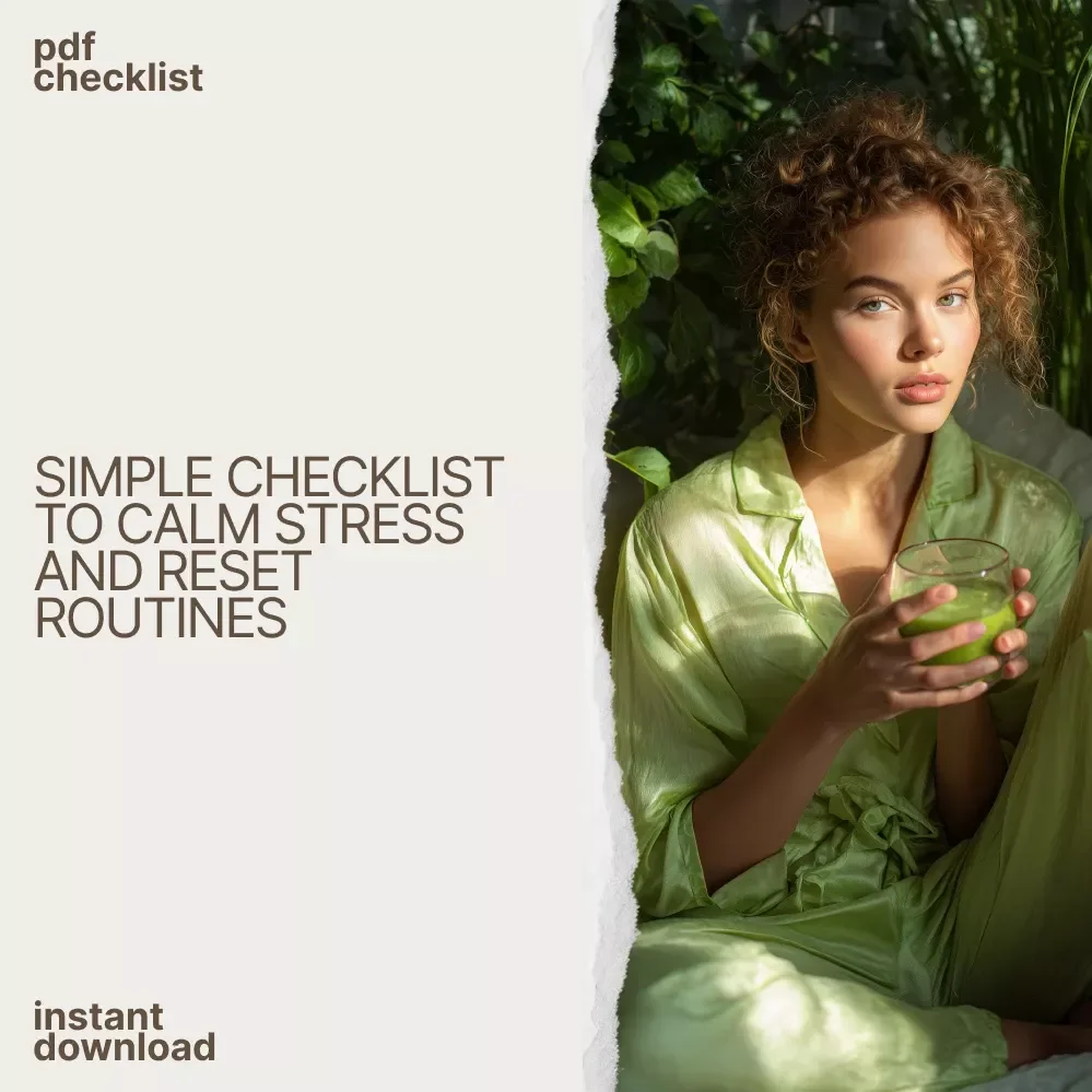 The De-Stress and Reset Student Checklist | Digital Download Student Wellness Checklist, Stress Relief Guide, Study Balance Reset Tool