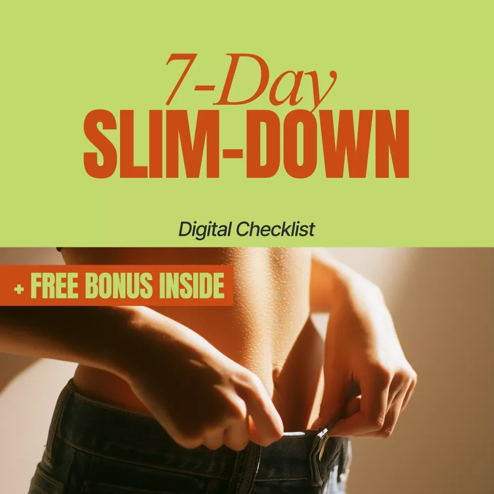 7-Day Slim-Down Checklist to Lose 5 Pounds Smart and Strong – Printable Weight Loss Planner, Weekly Fat Loss Reset, Simple Nutrition & Workout Checklist