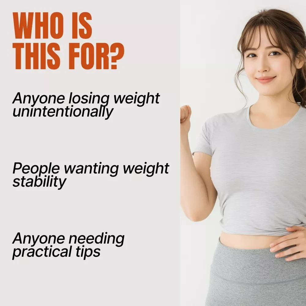A Practical Guide to Stop Unwanted Weight Loss – How to Stop Weight Loss with Nutrition, Lifestyle, and Tracking Strategies