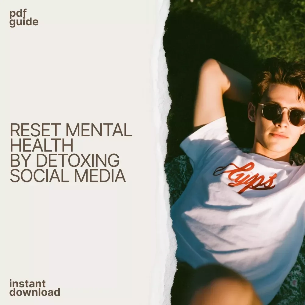 Heal Your Mind with Social Media Detox Guide – Digital Mental Health Reset, Does Deleting Social Media Improve Mental Health Workbook & Self-Care Guide