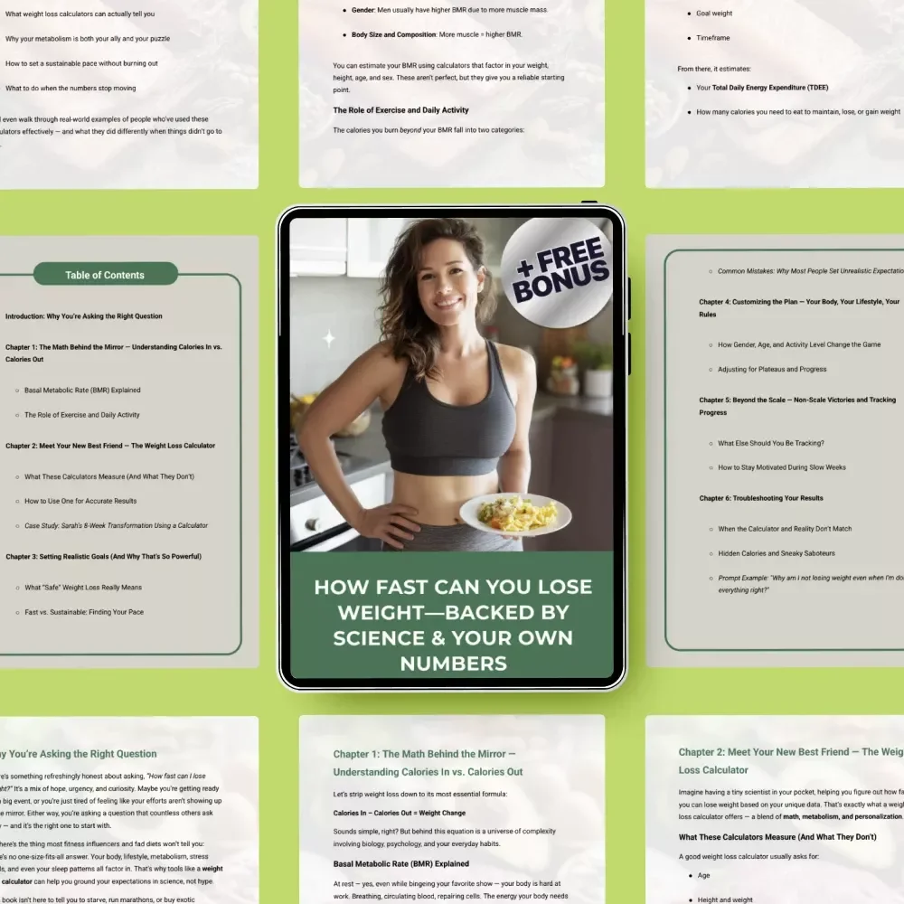 How Fast Can You Lose Weight—Backed by Science & Your Own Numbers eBook: The Ultimate Weight Loss Calculator Guide