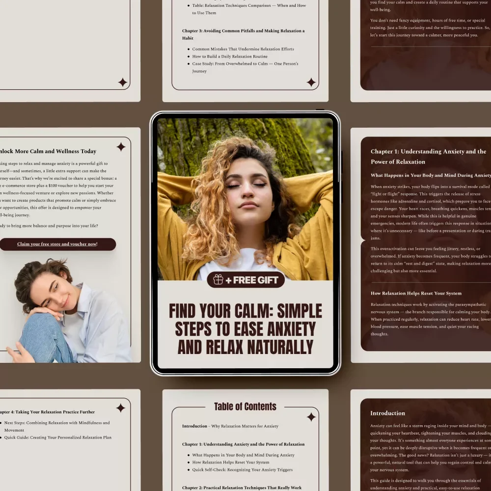 Find Your Calm: Simple Steps to Ease Anxiety and Relax Naturally | Gentle Anxiety Relief Guide | Mindfulness Based Reduction & Relaxation Practices