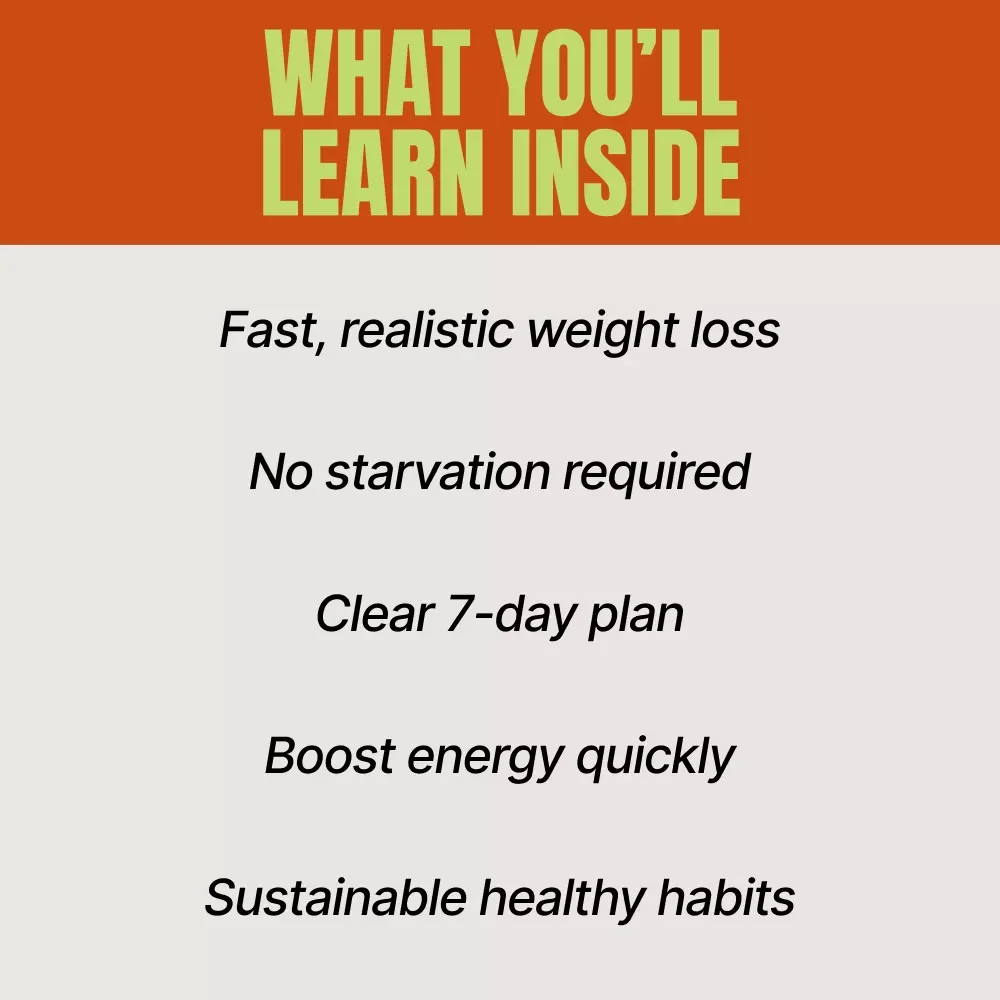 Drop Five Pounds in a Week the Right Way Without Starving or Burning Out | Healthy 7-Day Weight Loss Guide | How to Lose 5 Pounds a Week Plan
