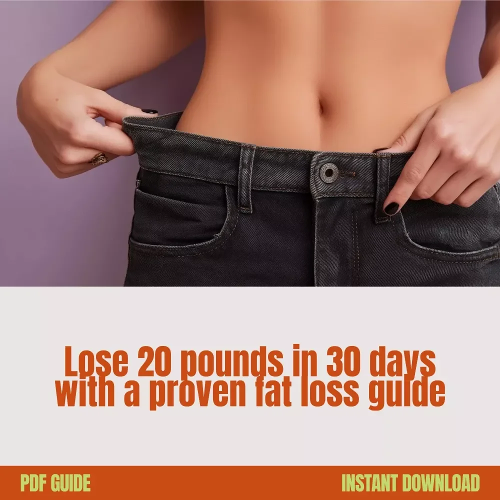 Drop the Weight, Not Your Confidence: How to Lose 20 Pounds in 30 Days with This Proven Guide