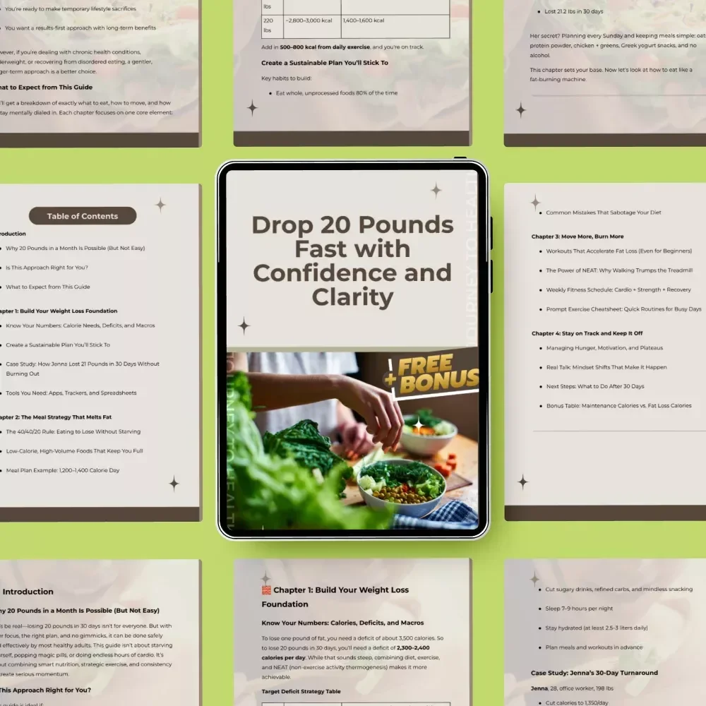 Drop 20 Pounds Fast with Confidence and Clarity – How to Lose 20 lbs in a Month Guide