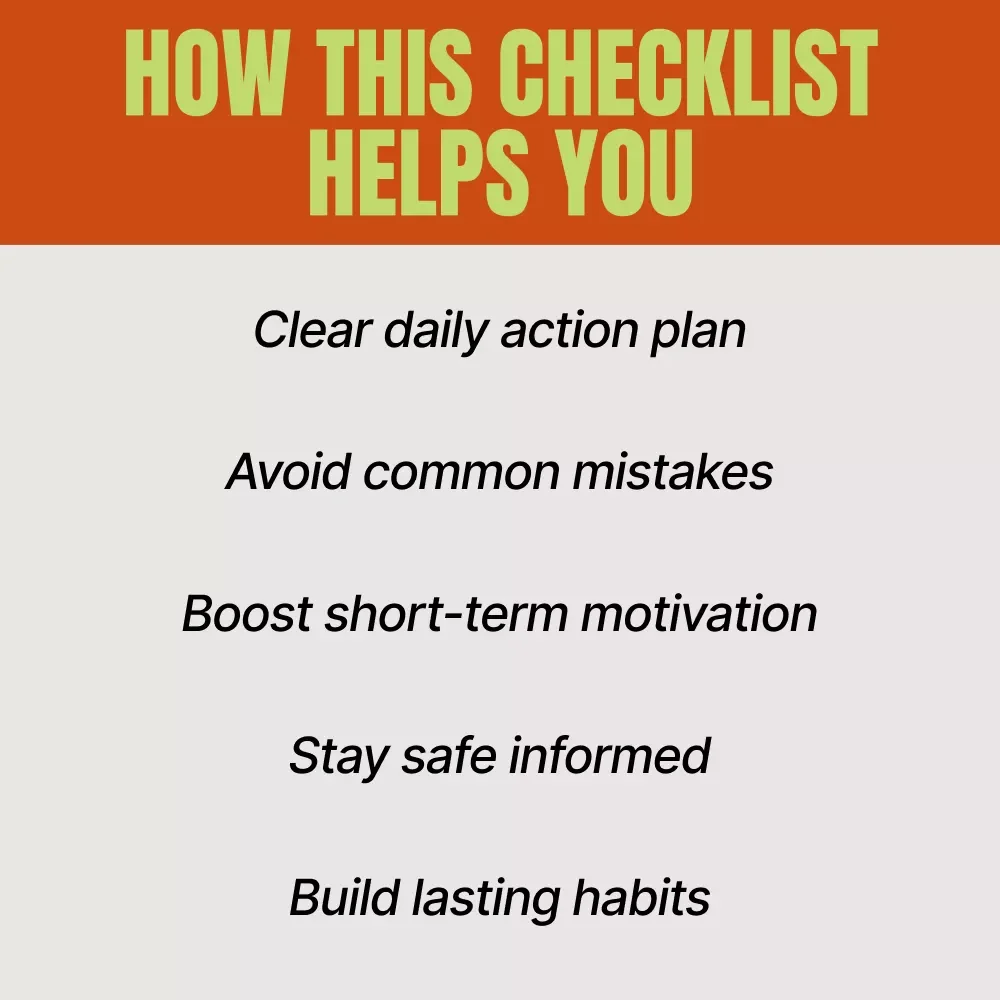 Your Rapid Weight Loss Success Checklist – 7-Day Kickstart Plan for Anyone Searching How to Lose 10 lbs in a Week