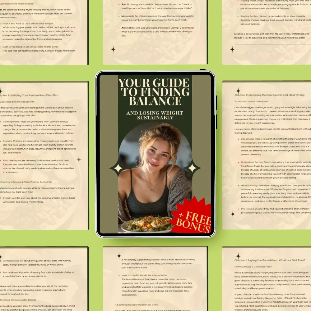 Your Guide To Finding Balance And Losing Weight Sustainably: How to Lose Weight Diet Plan eBook for Healthy, Lasting Results