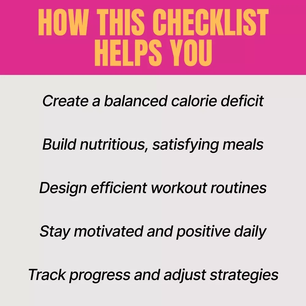 Your Smart and Swift Weight Loss Checklist - Lose Weight Fast and Healthy in a Month