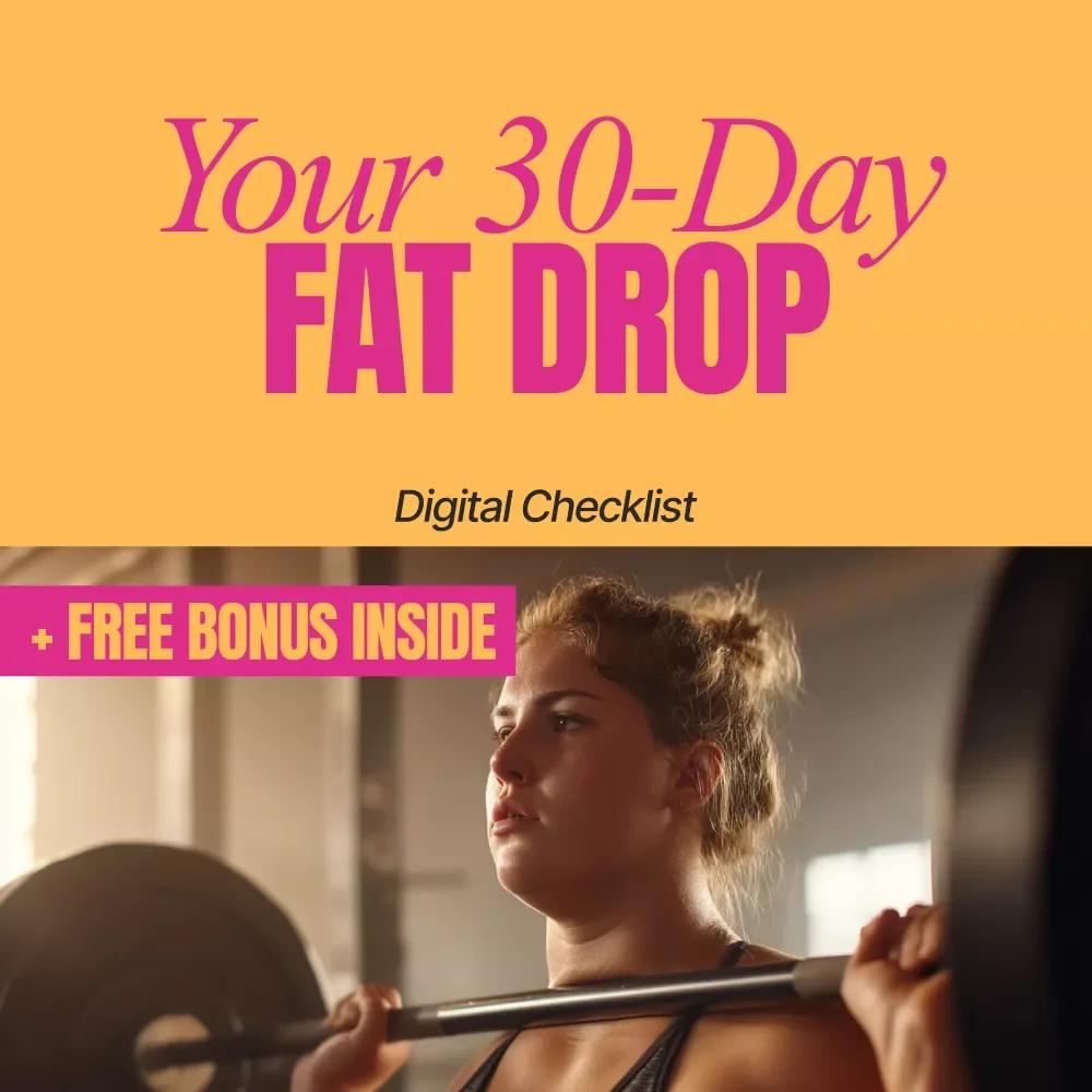 Your 30-Day Fat Drop Checklist – Simple Daily Weight Loss Plan | How to Lose 10 lbs in a Month Checklist