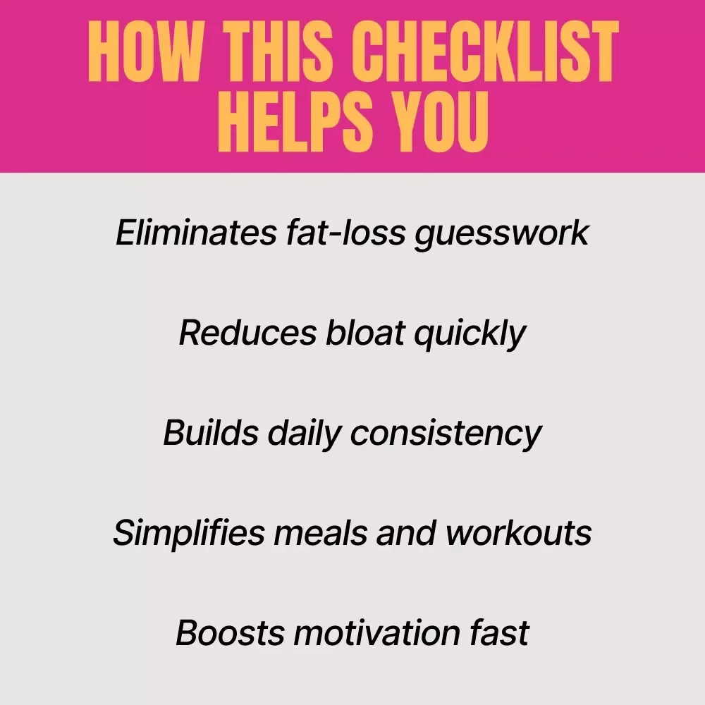 7-Day Fat Loss Sprint Checklist | How to Lose 10 Pounds in a Week Digital Download | Rapid Fat Loss Reset & Meal Prep Guide