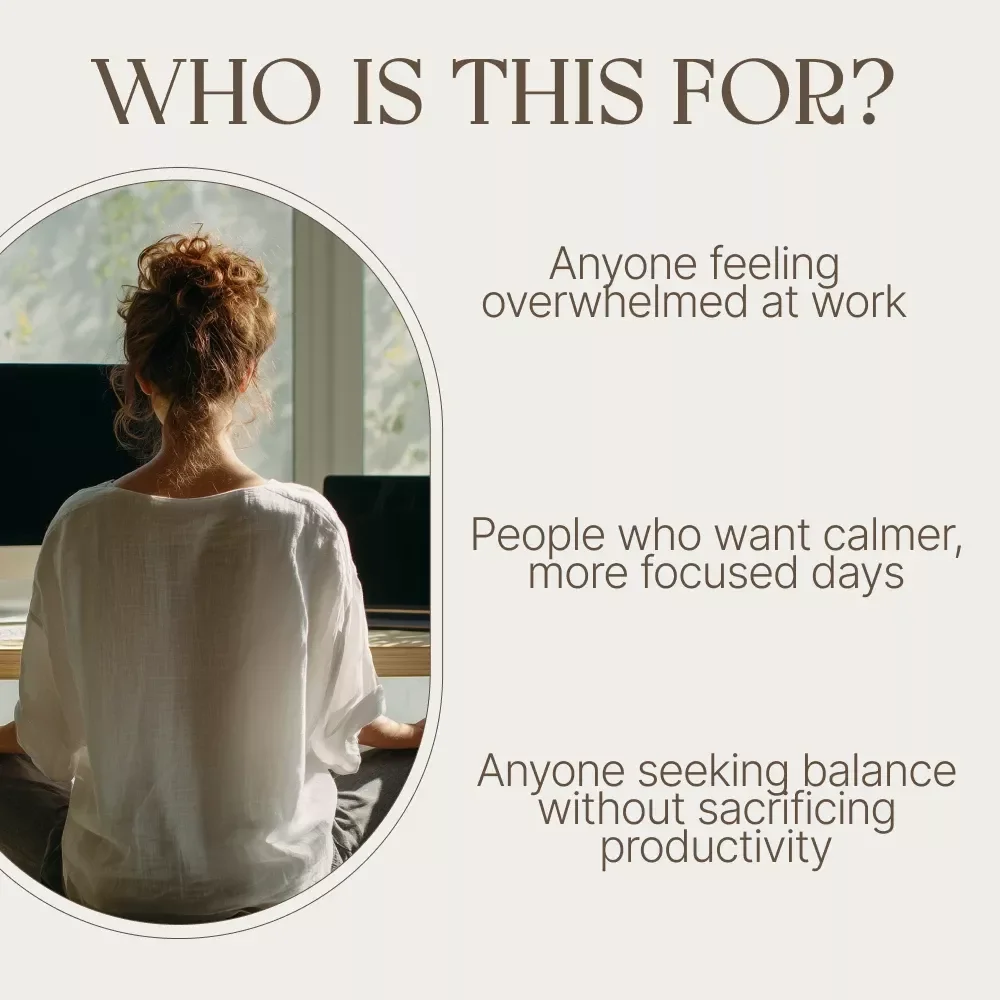 The Calm Workday Checklist – Digital Download Printable Checklist for Stress-Free Productivity, Focus & Workday Balance