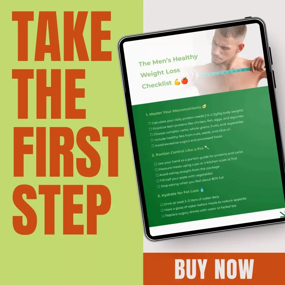 The Men’s Healthy Weight Loss Checklist – Ultimate Digital Guide for a Healthy Diet for Weight Loss Male