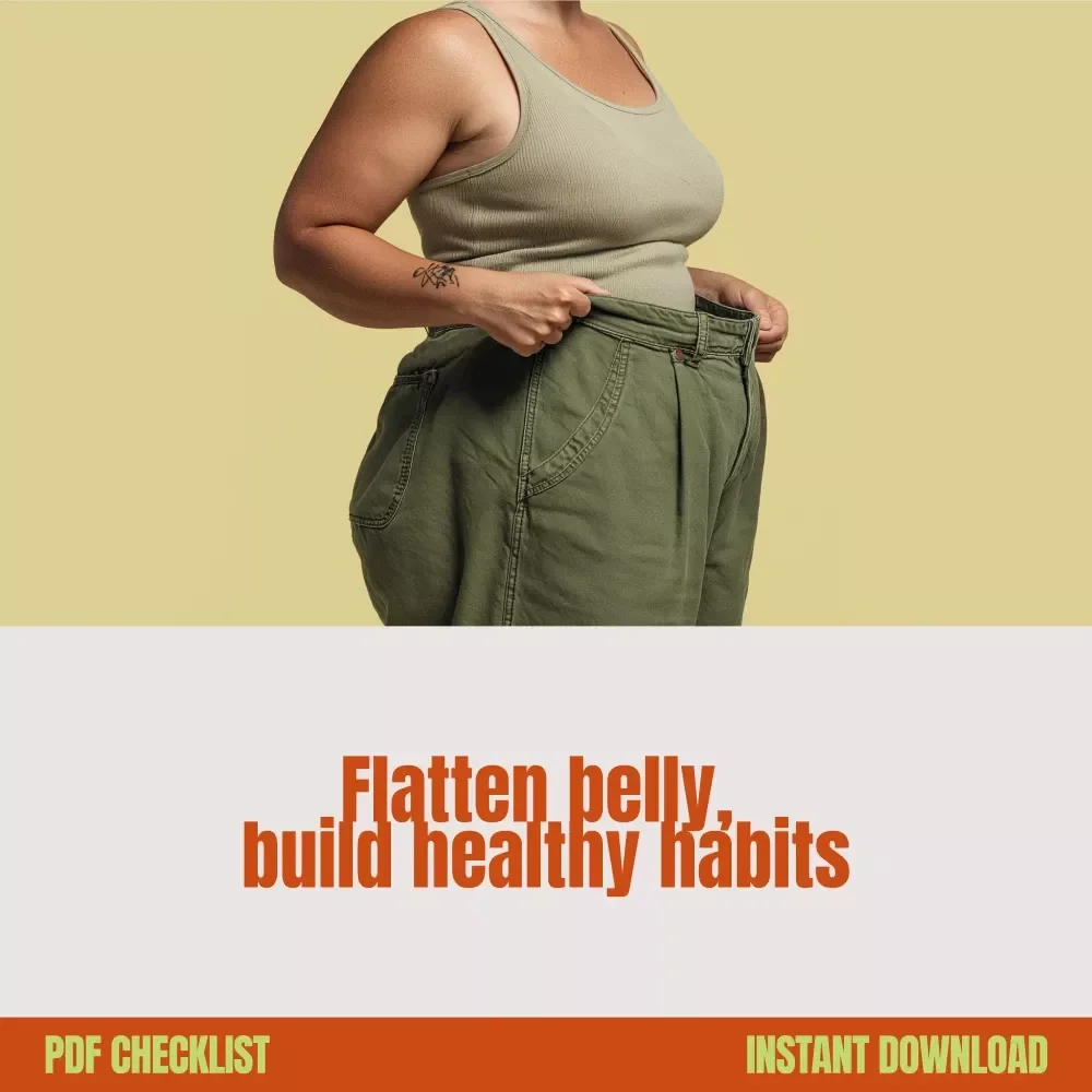 Shrink Your Waistline Checklist: Easy Guide on How to Lose Belly Fat Fast with Actionable Steps & Daily Habits