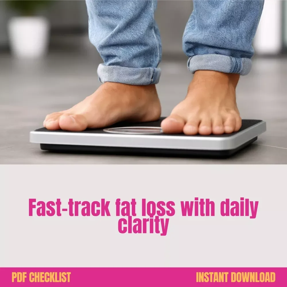 7-Day Fat Loss Sprint Checklist | How to Lose 10 Pounds in a Week Digital Download | Rapid Fat Loss Reset & Meal Prep Guide