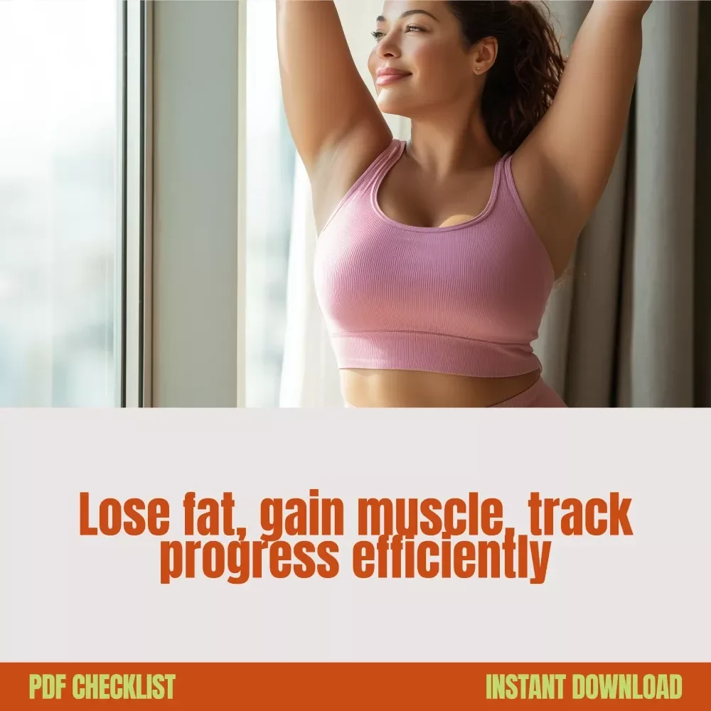 Your Muscle & Fat Loss Power Checklist | Digital Download, Fat Loss Guide, Muscle Building Planner, Fitness Meal Planning & AI Workout Tracker