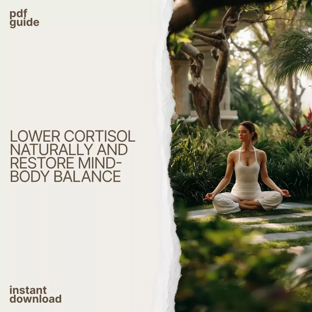 Reducing Cortisol and Reclaiming Balance Within You | Cortisol Reduction Guide, Stress Hormone Healing, Natural Stress Relief eBook, Mindfulness & Lifestyle Reset