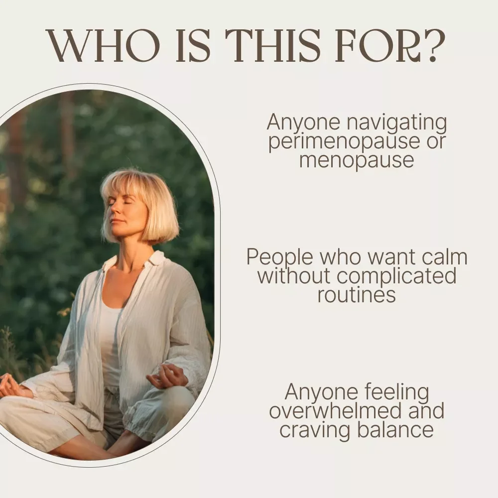 Finding Calm in the Change – Menopause Relaxation Techniques Guide for Stress Relief, Emotional Balance, Daily Calm Routines & Personalized Self-Care Planner (Digital Download)