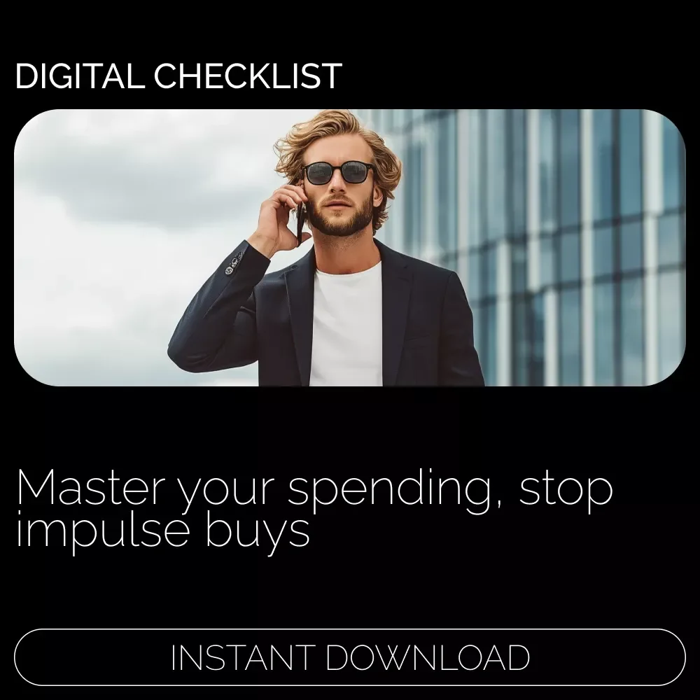 Checklist to Identify & Cut Impulse Buys – Printable Guide on how to identify and cut impulse buys, Budget Planner, Spending Tracker, Digital Download