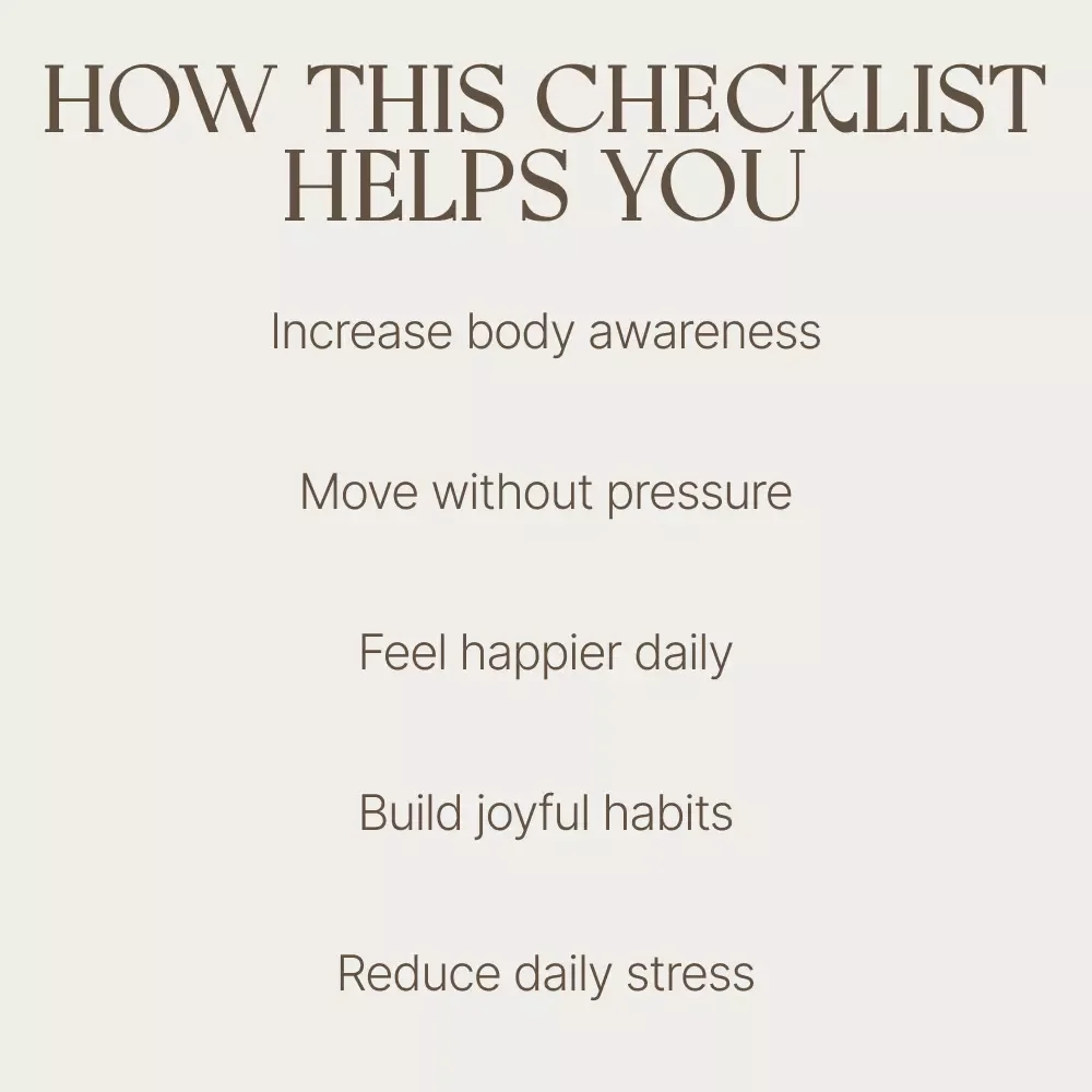 Dance Your Way to a Happier Mind Checklist | Digital Download | Mental Health & Self-Care Guide | How Dancing Improves Mental Health Through Daily Movement