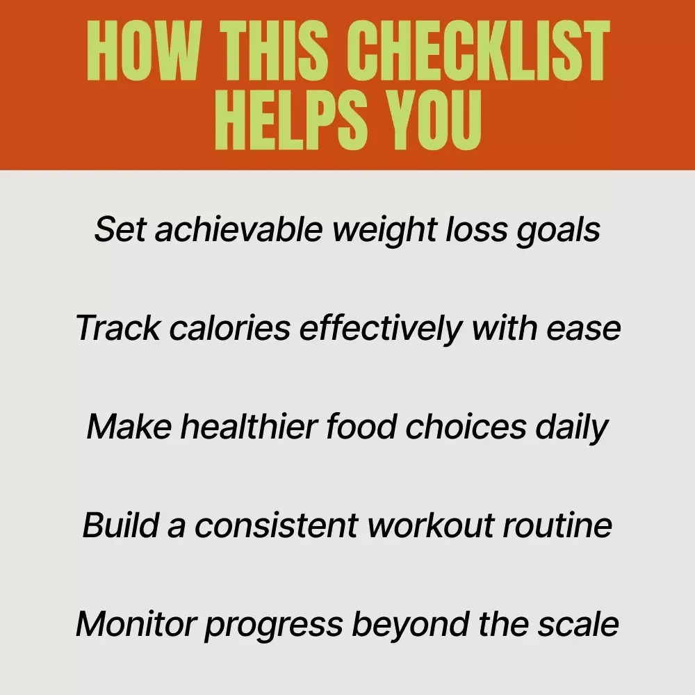 Your Fast-Track Weight Loss Checklist - A Proven Guide to Achieving Your Goals