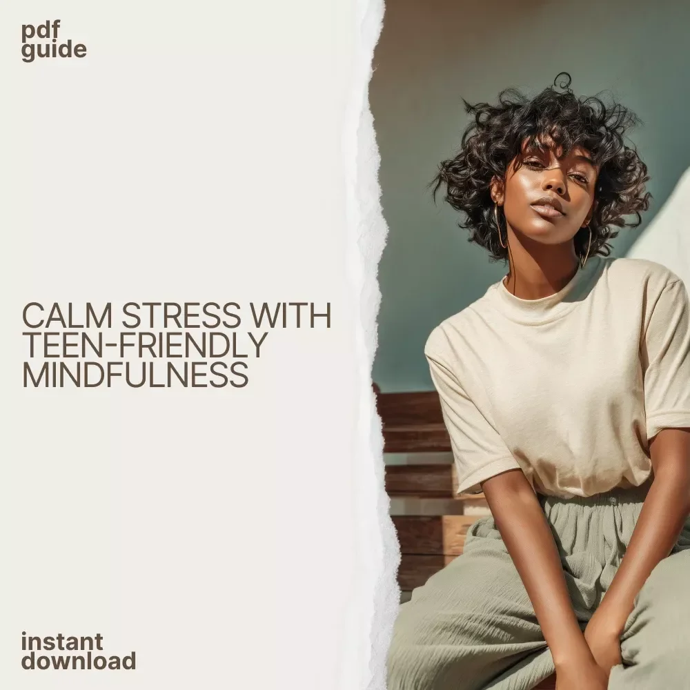 A Mindfulness-Based Stress Reduction Guide for Teens | Practical Mindfulness Based Stress Reduction for Teens | Digital Guide for Calm, Focus & Emotional Balance
