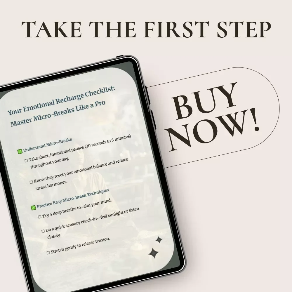 Your Emotional Recharge Checklist: Master Micro-Breaks Like a Pro | Micro-Breaks and Their Effect on Emotional Regulation | Digital Checklist for Stress Relief