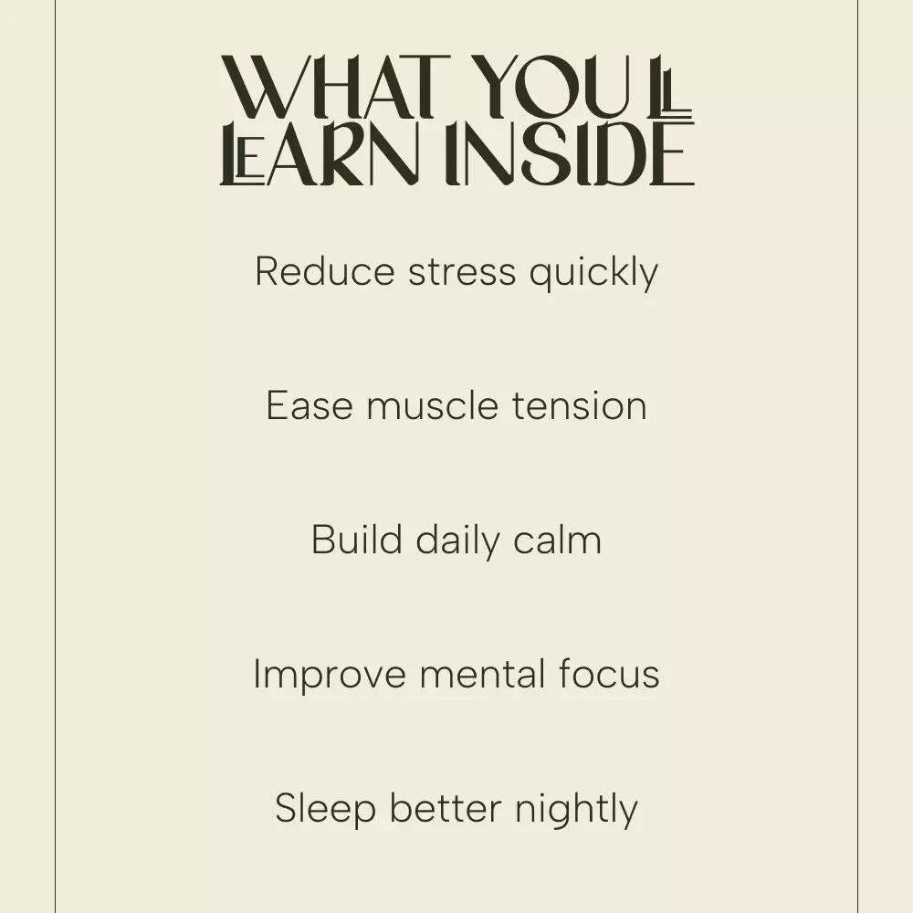 Find Your Calm Within: A Simple Guide to Progressive Muscle Relaxation – PMR Relaxation Techniques, Stress Relief, and Mindful Calm Digital Guide