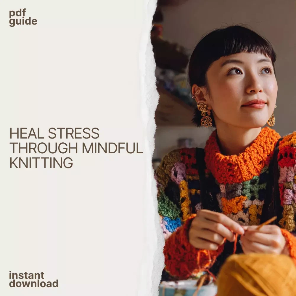 How Knitting Soothes the Mind and Heals the Heart – Mindful Knitting eBook for Calm Living, Creativity & Knitting and Stress Reduction